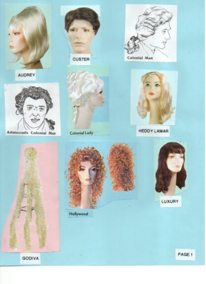 Wig Selections Page 1